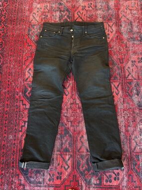 Iron Heart Black Men’s Raw Denim Jeans